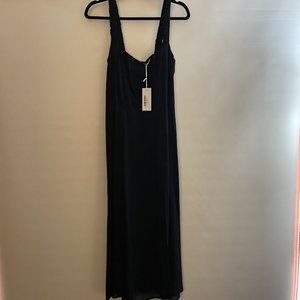 Reformation Black Dominique Dress in Size 10 (New with tags - never worn)